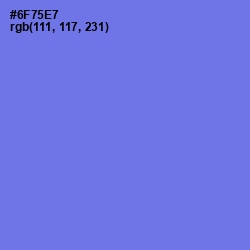 #6F75E7 - Moody Blue Color Image