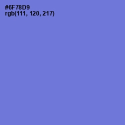 #6F78D9 - Moody Blue Color Image