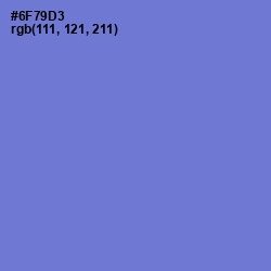 #6F79D3 - Moody Blue Color Image