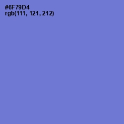 #6F79D4 - Moody Blue Color Image