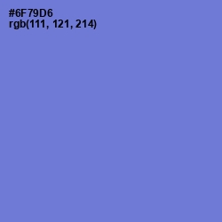 #6F79D6 - Moody Blue Color Image