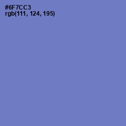 #6F7CC3 - Blue Marguerite Color Image