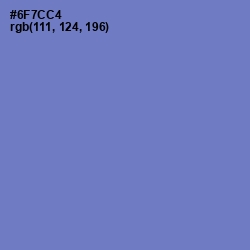 #6F7CC4 - Moody Blue Color Image