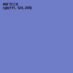 #6F7CC8 - Moody Blue Color Image