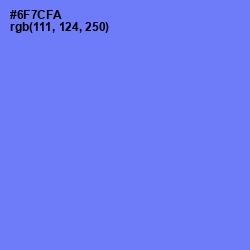 #6F7CFA - Moody Blue Color Image