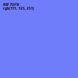 #6F7DFB - Moody Blue Color Image