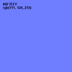#6F7EFF - Moody Blue Color Image