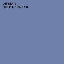 #6F81AB - Bermuda Gray Color Image