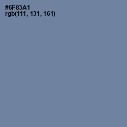 #6F83A1 - Bermuda Gray Color Image
