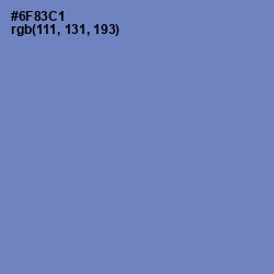 #6F83C1 - Danube Color Image