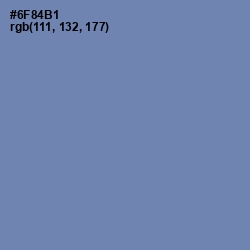 #6F84B1 - Wild Blue Yonder Color Image