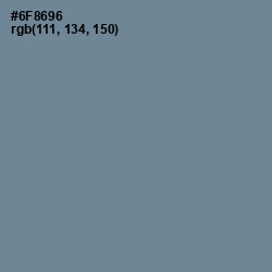 #6F8696 - Hoki Color Image