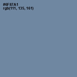 #6F87A1 - Bermuda Gray Color Image