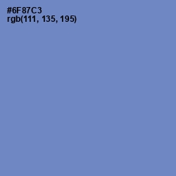 #6F87C3 - Danube Color Image