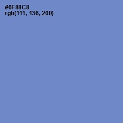 #6F88C8 - Danube Color Image