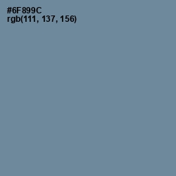 #6F899C - Hoki Color Image