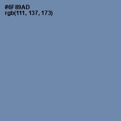 #6F89AD - Bermuda Gray Color Image