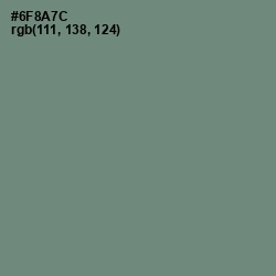 #6F8A7C - Viridian Green Color Image