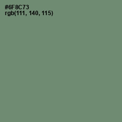 #6F8C73 - Viridian Green Color Image