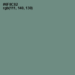 #6F8C82 - Blue Smoke Color Image