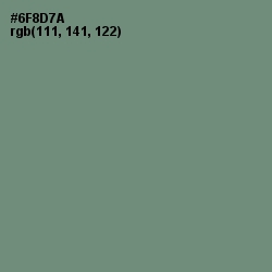 #6F8D7A - Viridian Green Color Image