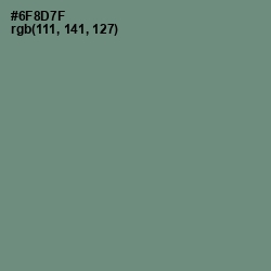 #6F8D7F - Viridian Green Color Image