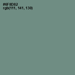 #6F8D82 - Blue Smoke Color Image