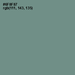 #6F8F87 - Blue Smoke Color Image