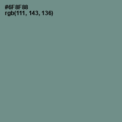 #6F8F88 - Juniper Color Image