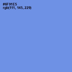 #6F91E5 - Cornflower Blue Color Image