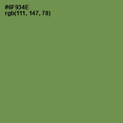 #6F934E - Glade Green Color Image