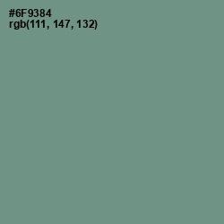 #6F9384 - Patina Color Image