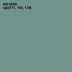 #6F958B - Patina Color Image