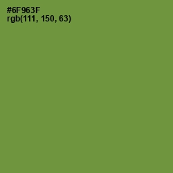 #6F963F - Olive Drab Color Image