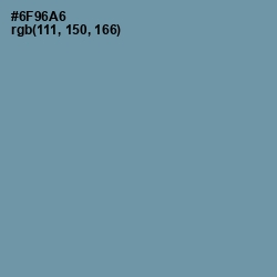 #6F96A6 - Gothic Color Image