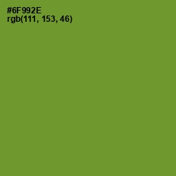 #6F992E - Olive Drab Color Image