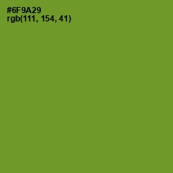 #6F9A29 - Olive Drab Color Image