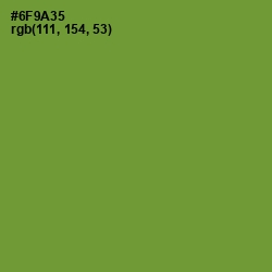 #6F9A35 - Olive Drab Color Image
