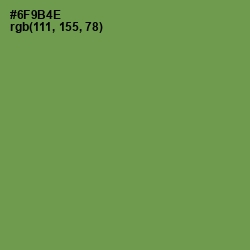 #6F9B4E - Glade Green Color Image
