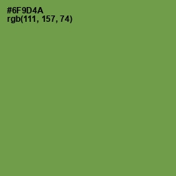 #6F9D4A - Glade Green Color Image