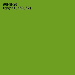 #6F9F20 - Olive Drab Color Image