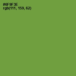 #6F9F3E - Olive Drab Color Image