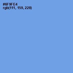 #6F9FE4 - Cornflower Blue Color Image