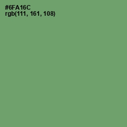 #6FA16C - Fern Color Image