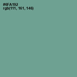 #6FA192 - Sea Nymph Color Image