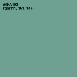 #6FA193 - Sea Nymph Color Image