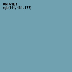 #6FA1B1 - Gumbo Color Image