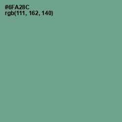 #6FA28C - Bay Leaf Color Image