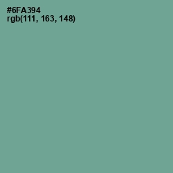 #6FA394 - Sea Nymph Color Image