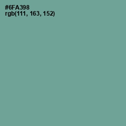 #6FA398 - Sea Nymph Color Image